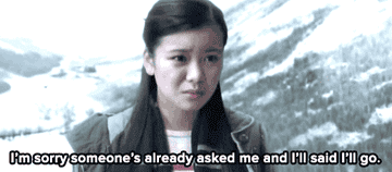 Cho Chang saying &quot;I&#x27;m sorry someone&#x27;s already asked me and I said I&#x27;ll go.&quot;