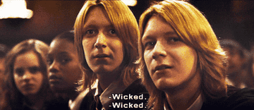 Fred and George Weasley saying &quot;Wicked&quot;