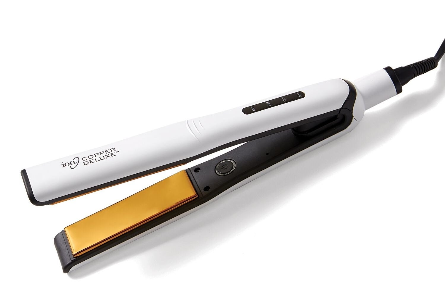 the white ion copper deluxe hair straightener