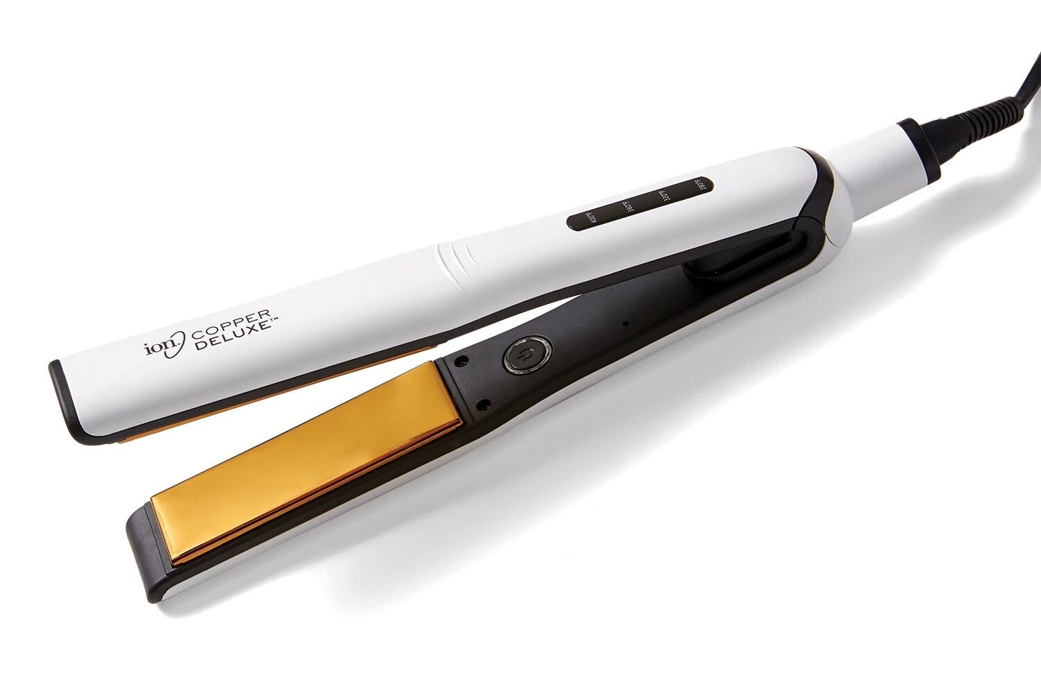 the white ion copper deluxe hair straightener