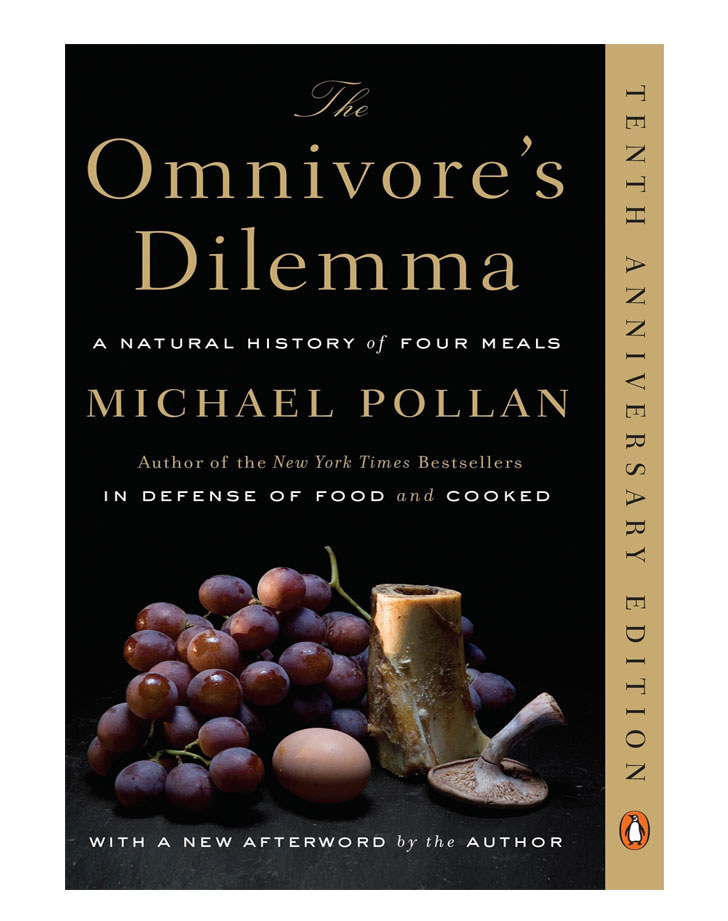 The cover of &quot;&quot;The Omnivore&#x27;s Dilemma&quot; by Michael Pollan.