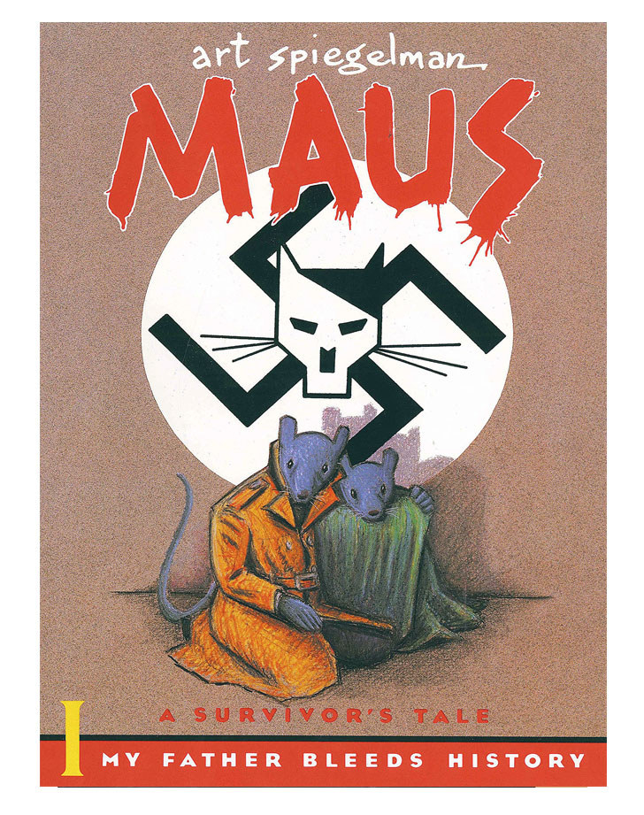 The book cover of &quot;Maus&quot; by Art Spiegelman.