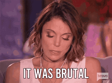 Bethenny Frankel saying &quot;it was brutal&quot;