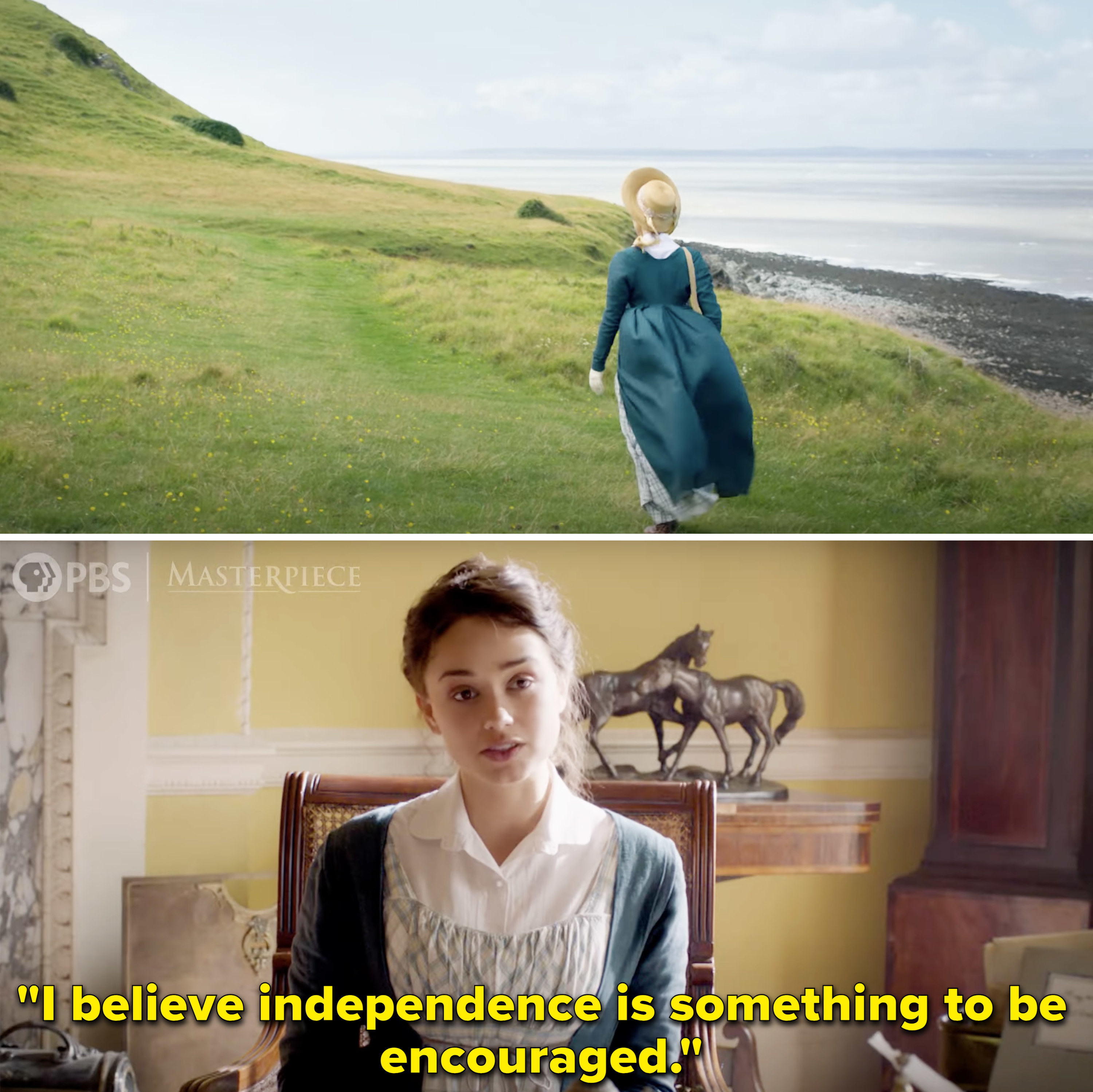 Charlotte saying, &quot;I believe independence is something to be encouraged&quot;
