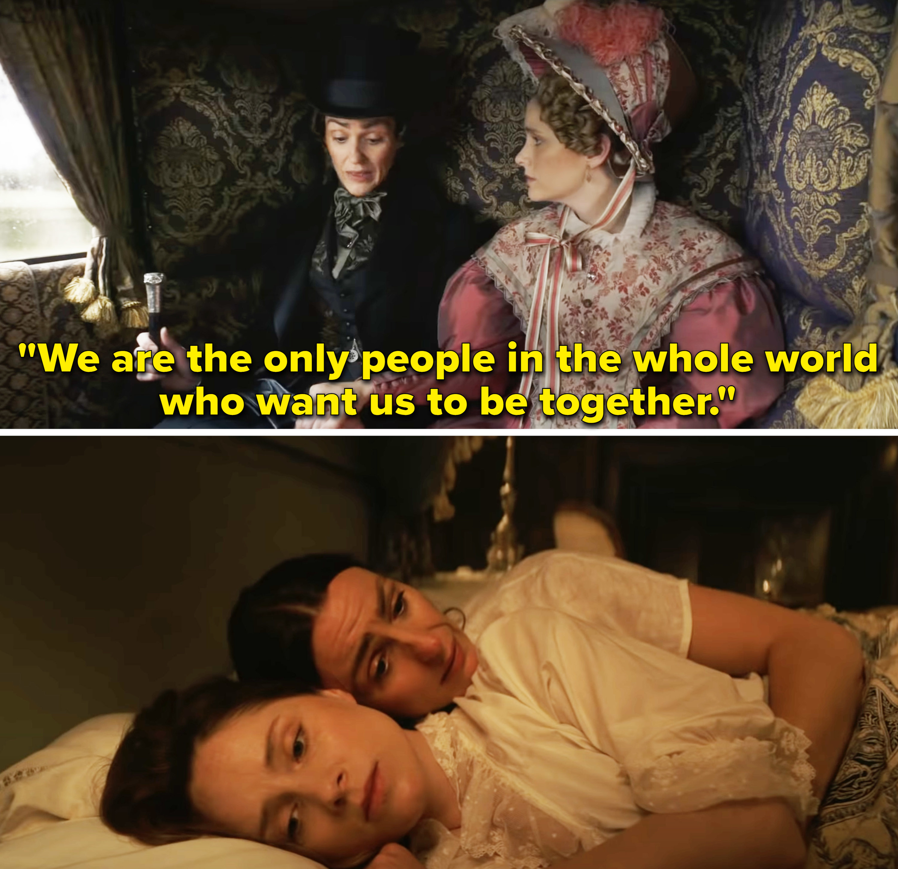 Anne telling Ann, &quot;We are the only people in the whole world who want us to be together&quot;