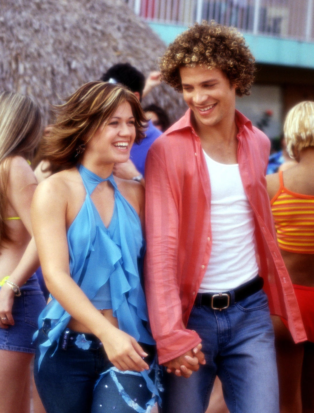 Kelly Clarkson and Justin Guarini in &quot;From Justin to Kelly&quot;