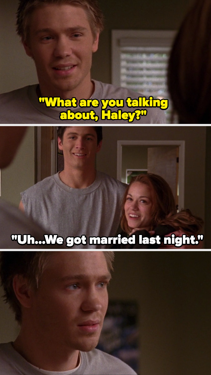 Nathan and Haley tell Lucas they&#x27;re married on One Tree Hill