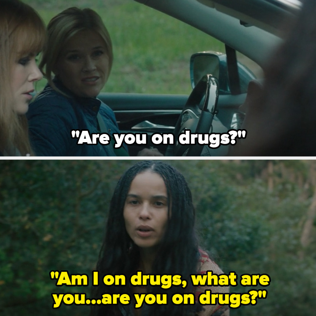 in big little lies, madelaine asks bonnie if she&#x27;s on drugs