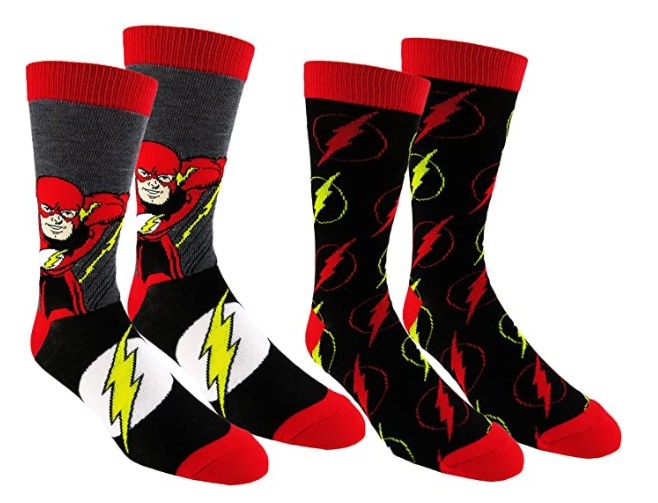 Par de calcetines con temática de Flash