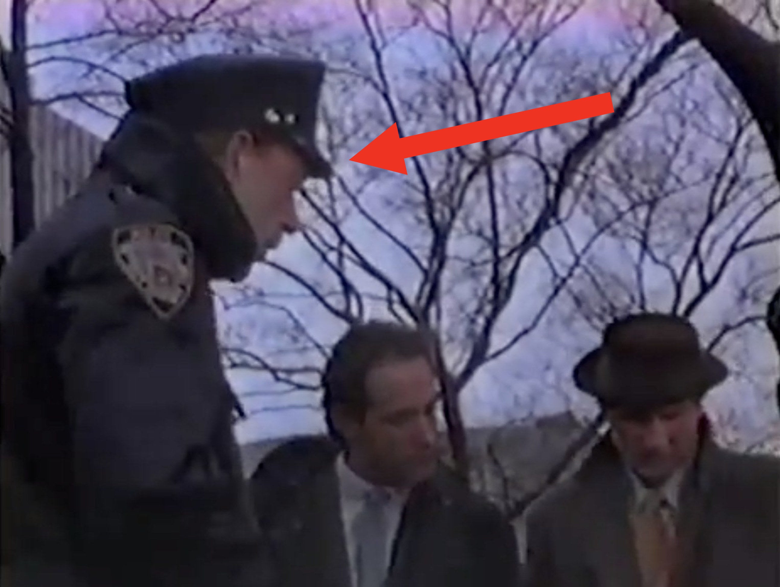 JK Simmons as a police officer
