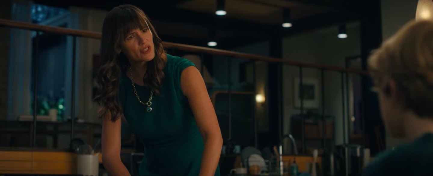 Ellie talking to Young Adam in their house in "The Adam Project"