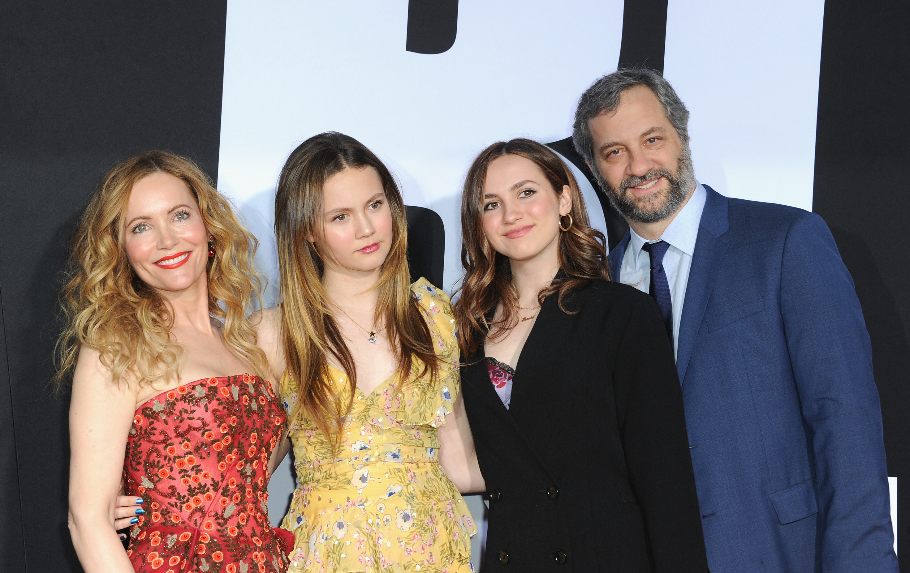 Leslie Mann, Iris Apatow, Maude Apatow and Judd Apatow