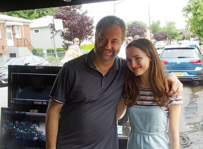 Judd Apatow and Maude Apatow