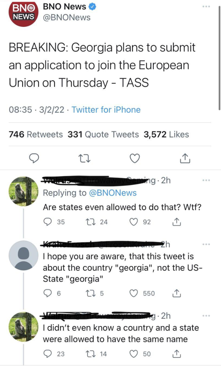 someone who didn&#x27;t know georgia was a country