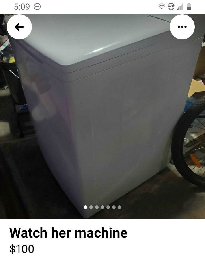 facebook marketplace add for a washing machine spelling watch her machine