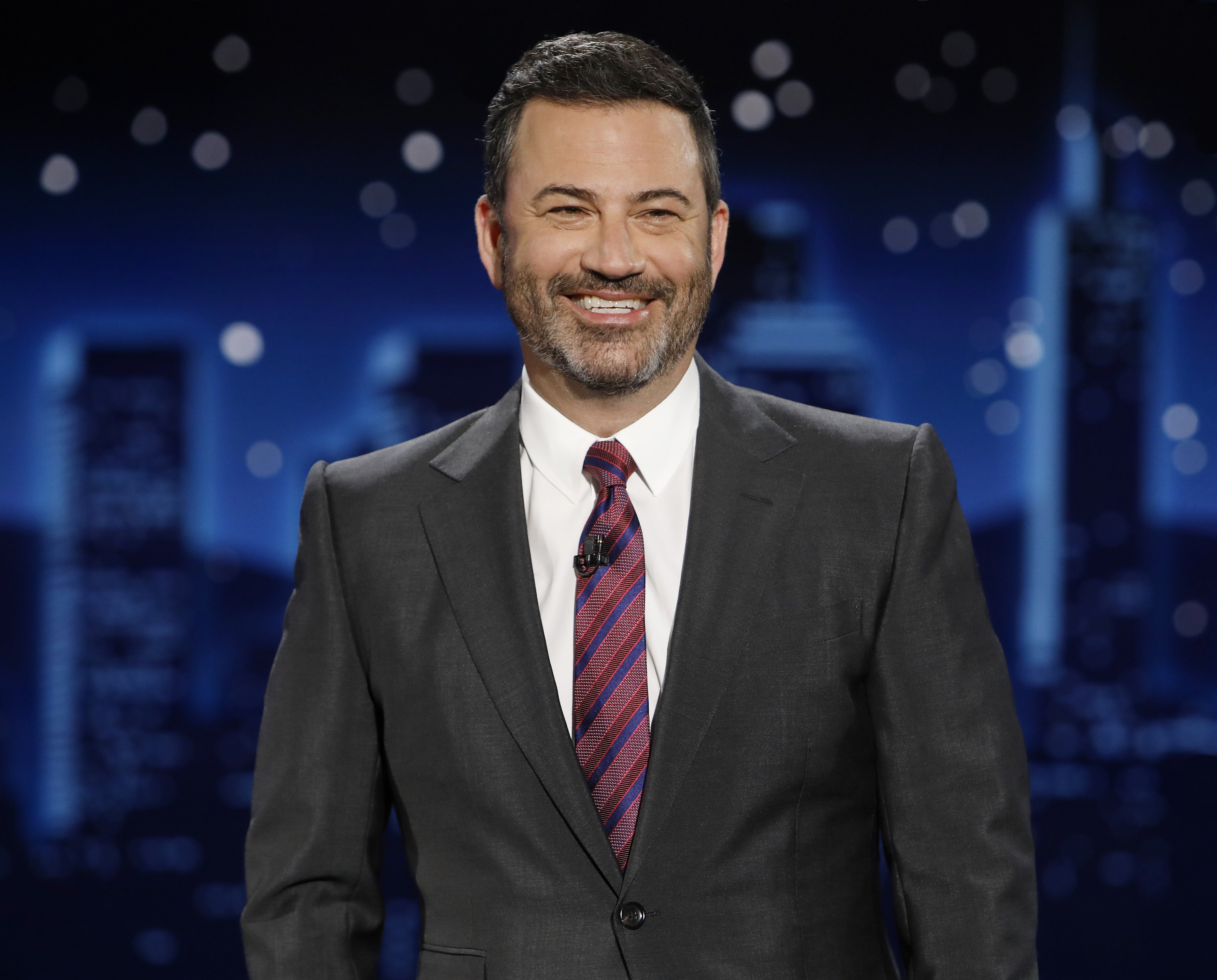 Jimmy Kimmel smiles as he hosts &quot;Jimmy Kimmel Live!&quot;