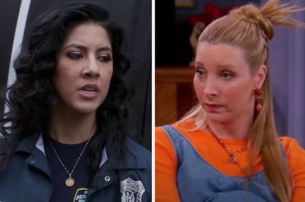 Rosa is on the left with Phoebe Buffay on the right