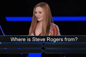 Wanda on Who Wants to be a Millionaire with the question, "Where is Steve Rogers from?"