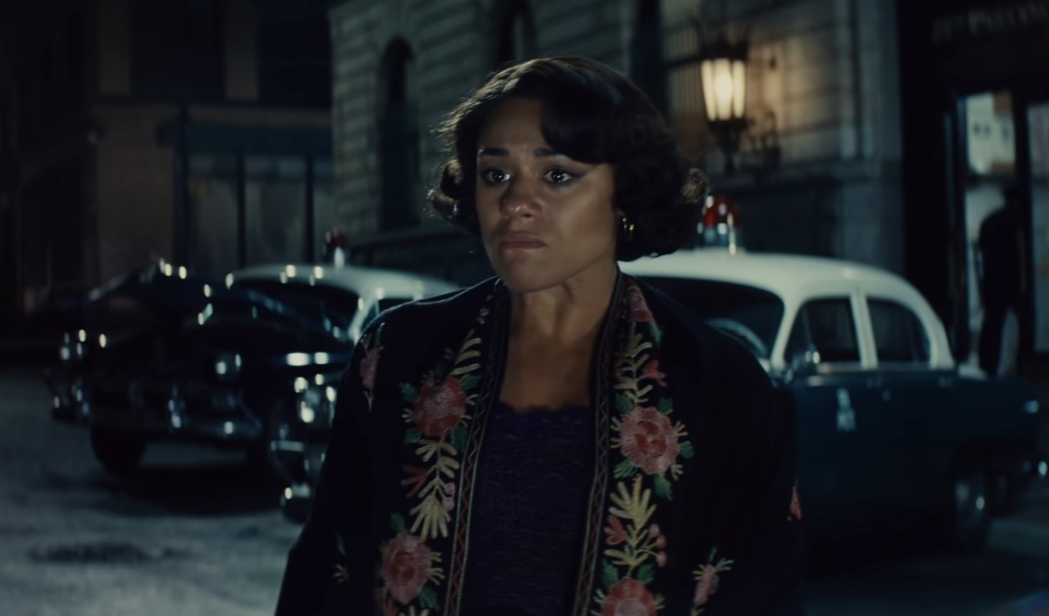 Ariana Debose in a floral jacket in West Side Story