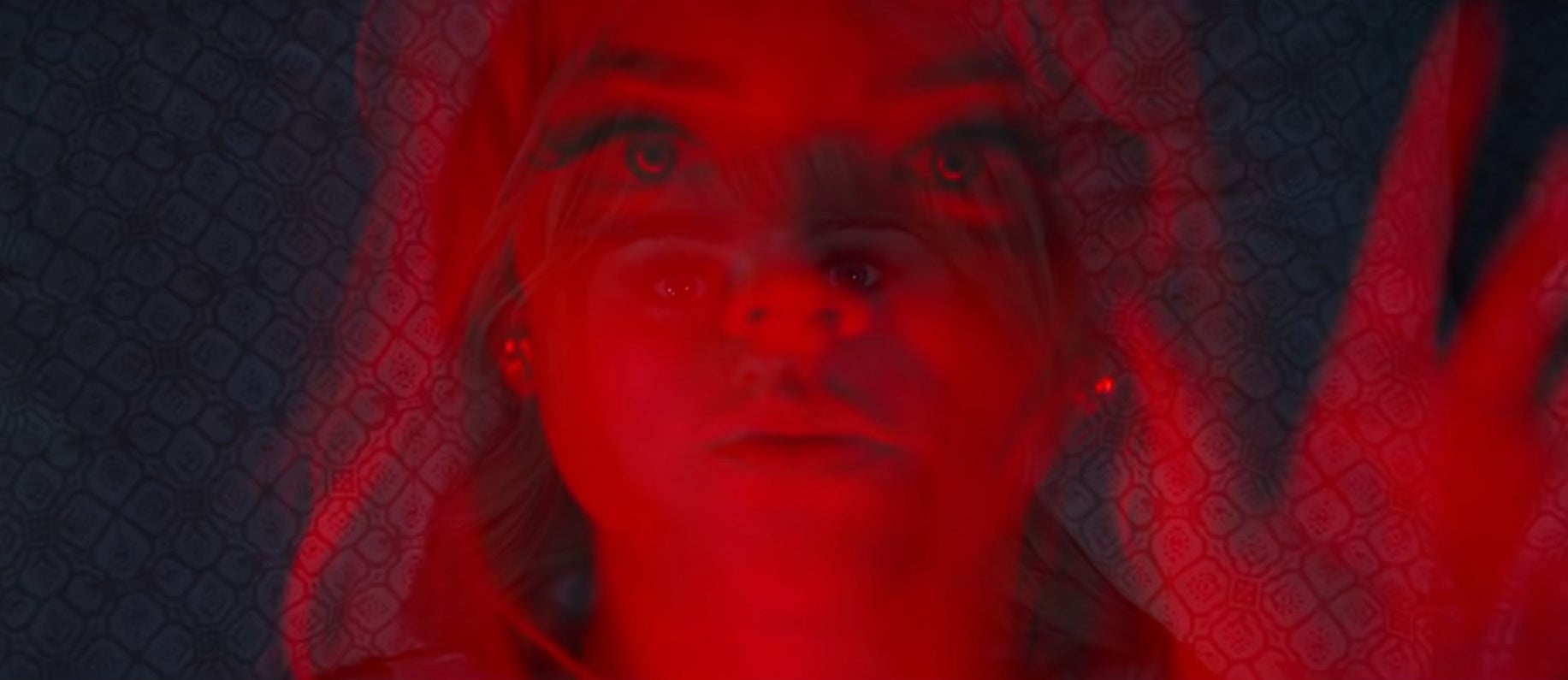 Sandie's face superimpose over Ellie's in "Last Night in Soho"