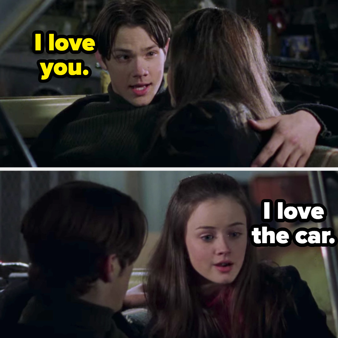 Dean says, &quot;i love you,&quot; rory says, &quot;i love the car&quot;