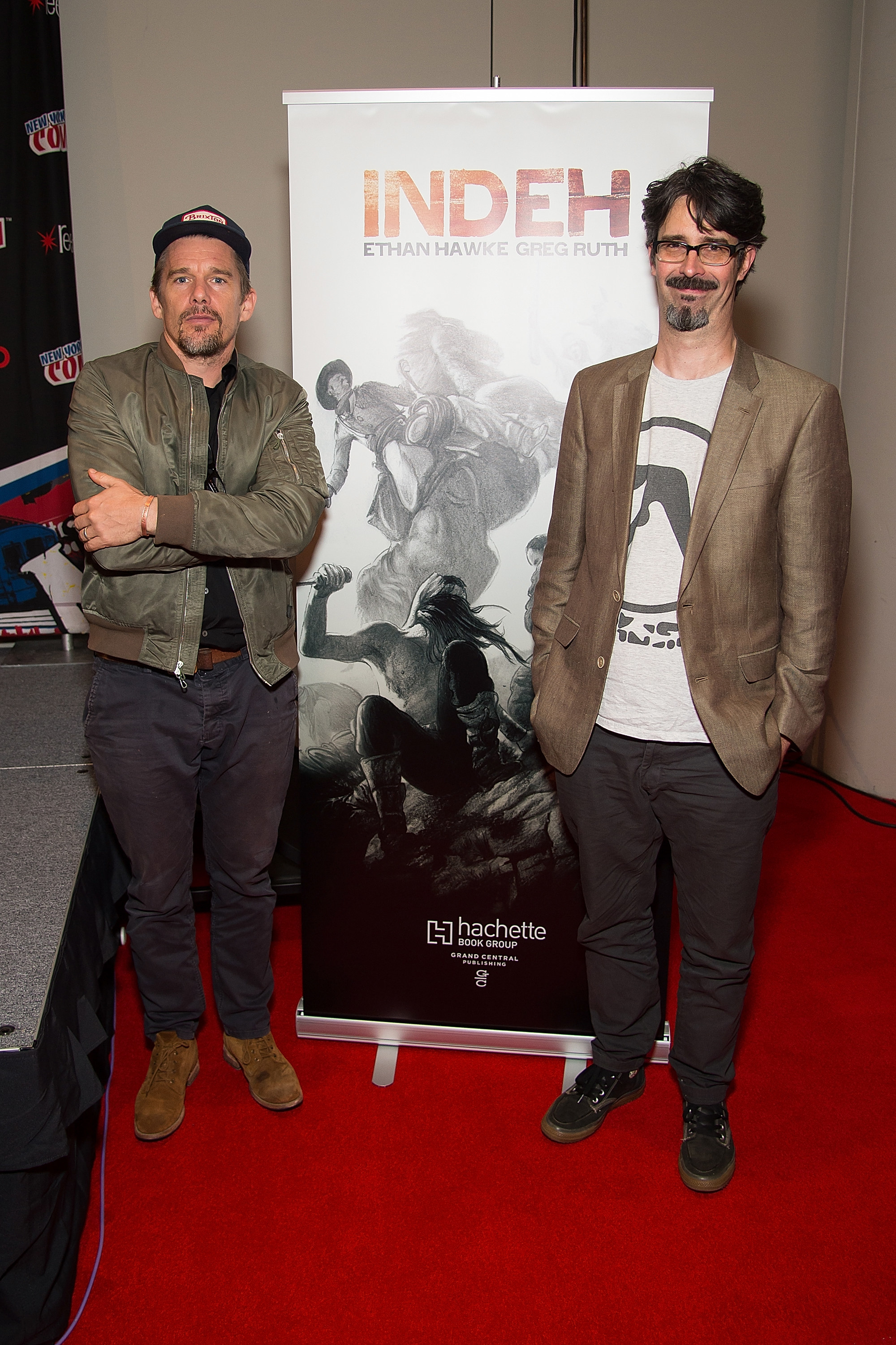 Ethan Hawke and Greg Ruth promoting &quot;Indeh&quot; at 2016 Comic Con