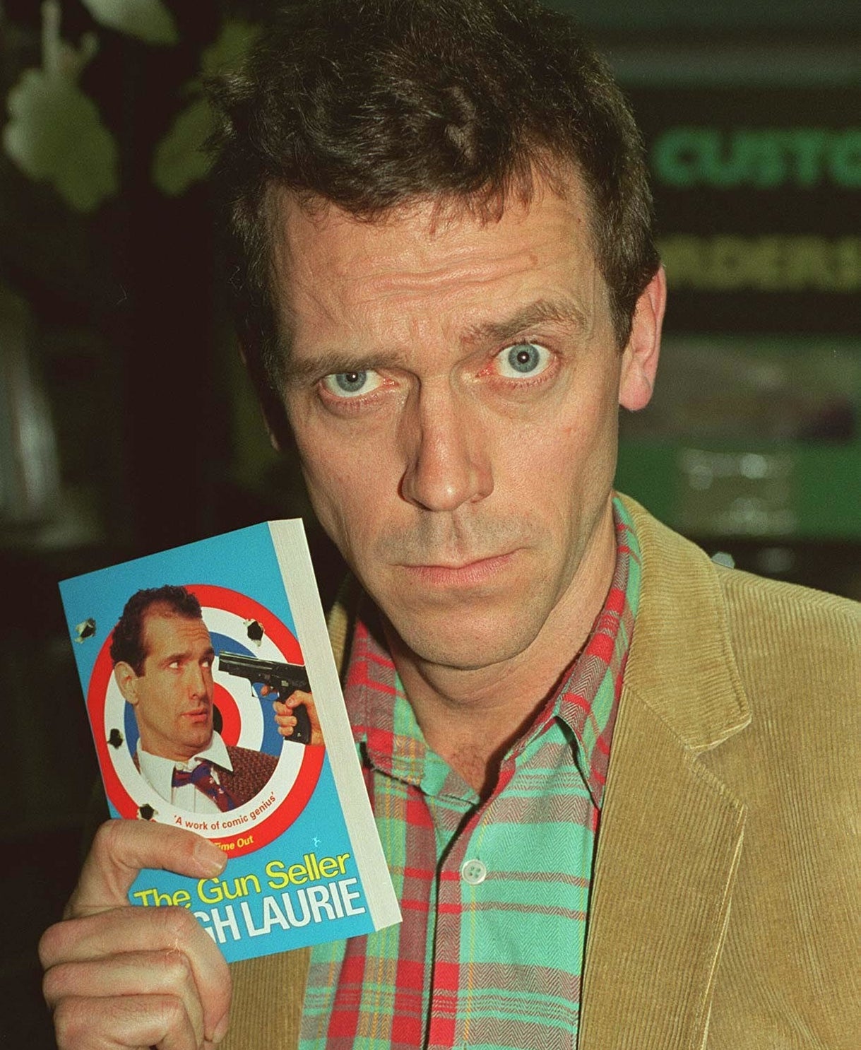 British Actor and Writer Hugh Laurie At the launch of his new book &#x27;The Gun Seller&#x27;