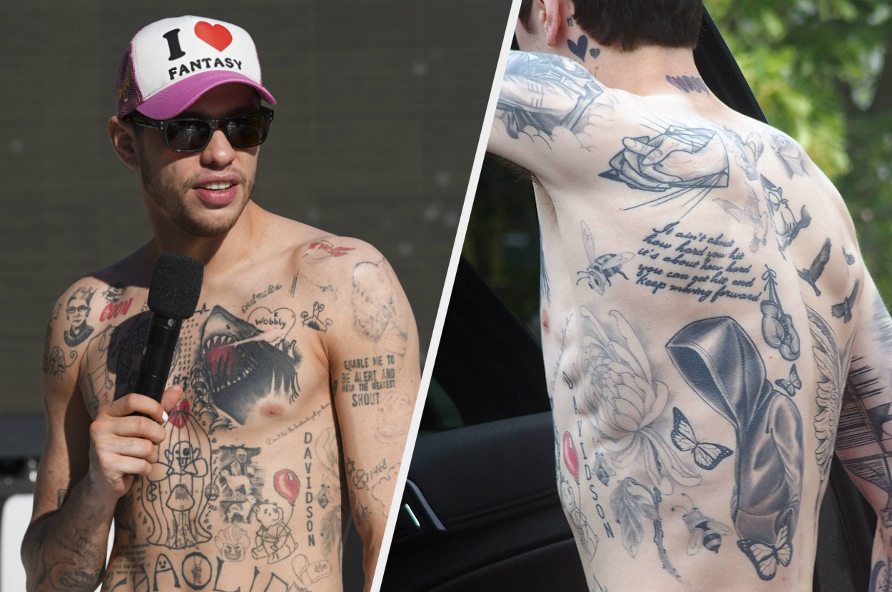 Pete Davidson Gets Huge Back Tattoo While Watching Game of Thrones