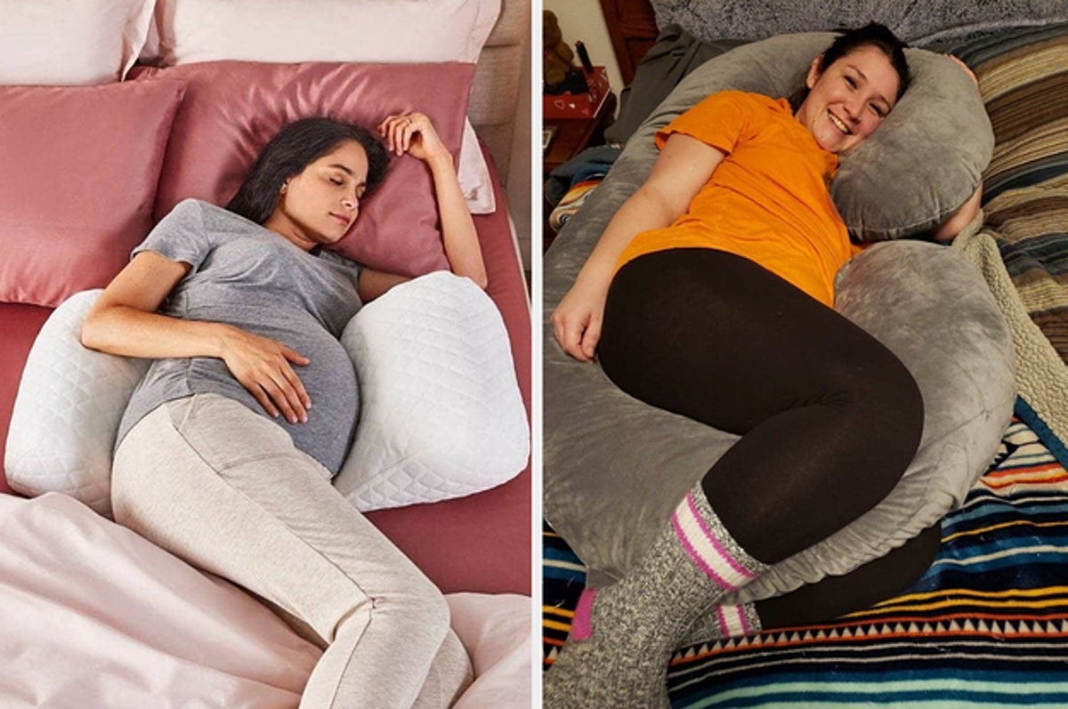 Coop Home Goods Maternity Pillow - Memory Foam Body Pillow for Pregnancy, Original Pregnancy Pillow, Side Sleeper Body Pillow, Full Body Pillow for