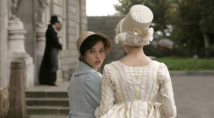Felicity Jones as Northanger Abbey&#x27;s lead character, Catherine Morland, from the novel&#x27;s 2007 adaptation.