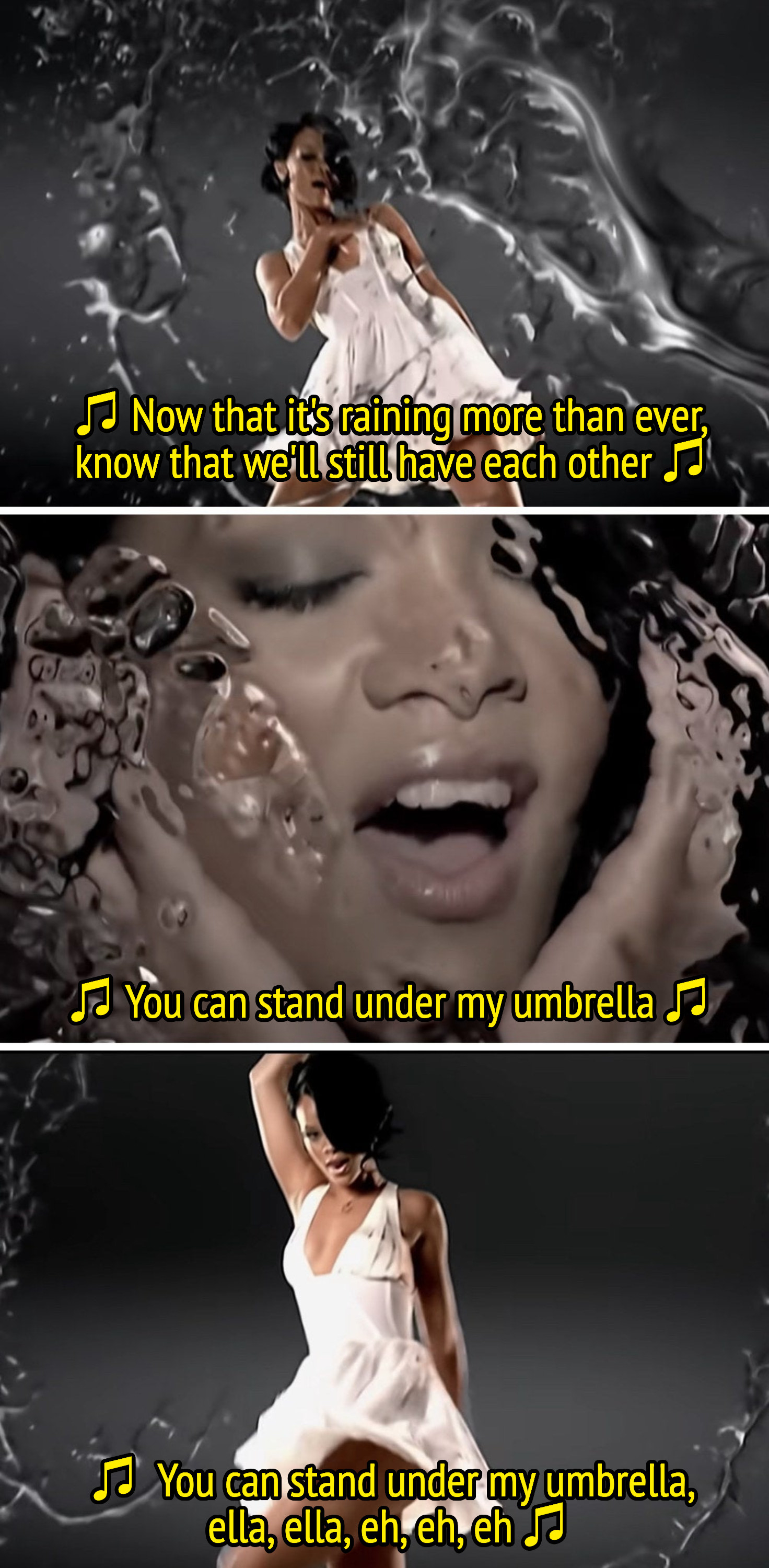 Rihanna in her &quot;Umbrella&quot; music video