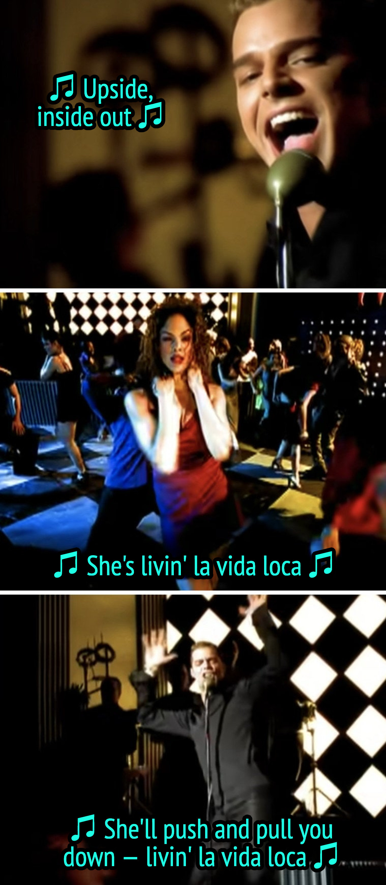 Ricky Martin in his &quot;Livin&#x27; la Vida Loca&quot; music video
