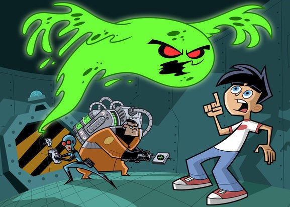 Danny Phantom being becoming a human-ghost hybrid