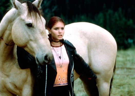 Caitlin with a horse on Caitlin's Way