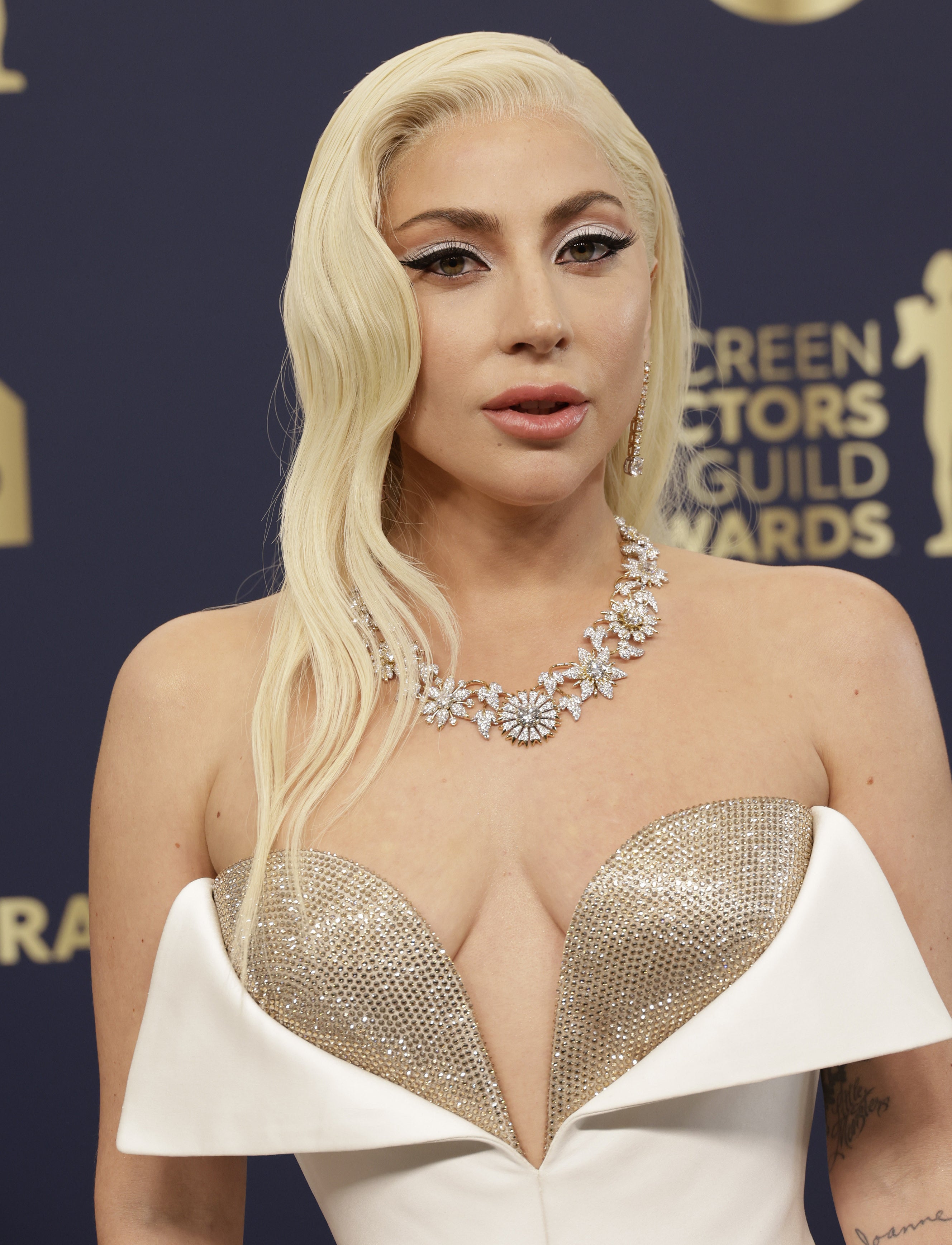 Lady Gaga arrives at the Screen Actors Guild Awards in 2022