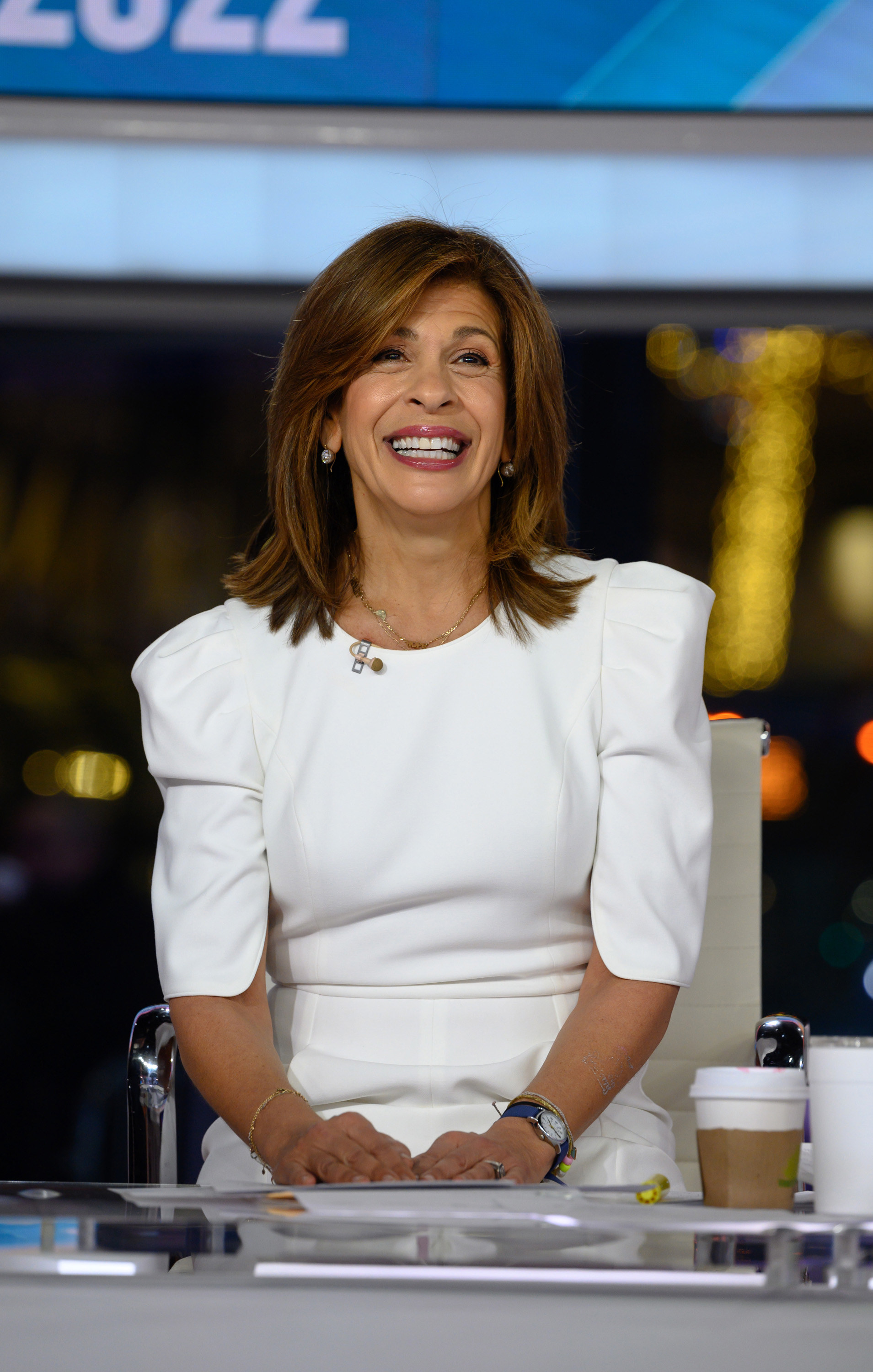 Hoda Kotb is photographed while filming for the &quot;Today&quot; show on January 14, 2022