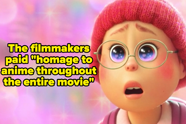 The filmmakers paid homage to anime throughout the entire movie, with Mei's huge starry eyes