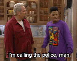 Will Smith talking to a guy and saying &quot;I&#x27;m calling the police, man.&quot;