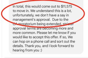 a landlord asking for $11,000 upon move in