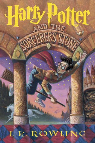 This is the cover for J.K Rowling&#x27;s first book from the Harry Potter Series. 