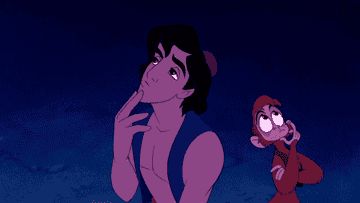 Aladdin and Abu thinking