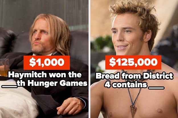 For 1,000: Haymitch won the blank hunger games. For 125,000: Bread from District 4 contains blank