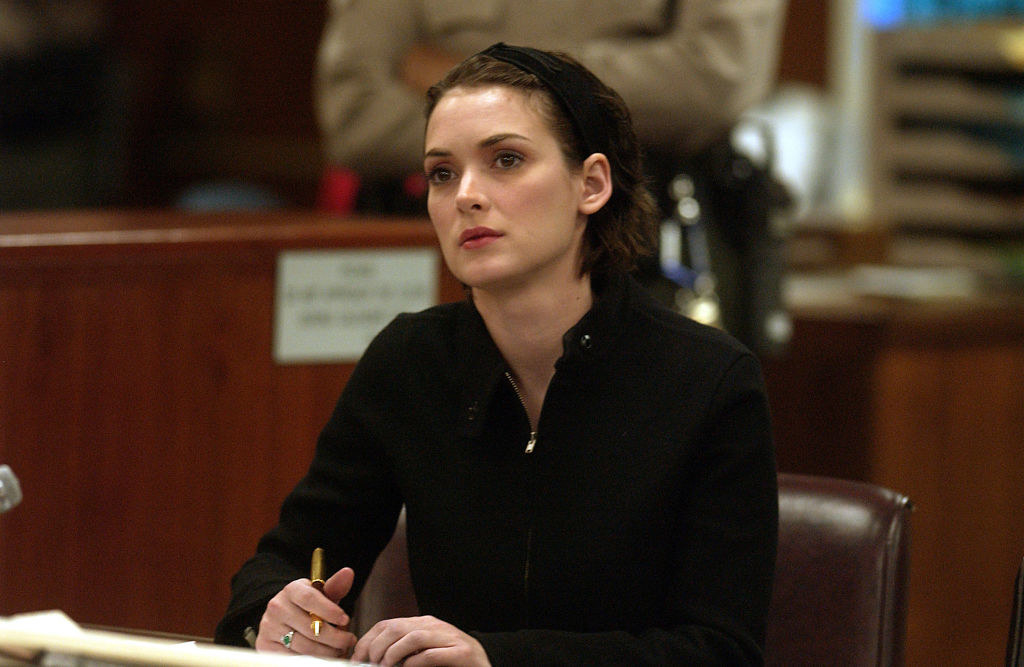 Winona Ryder standing trial for her shoplifting