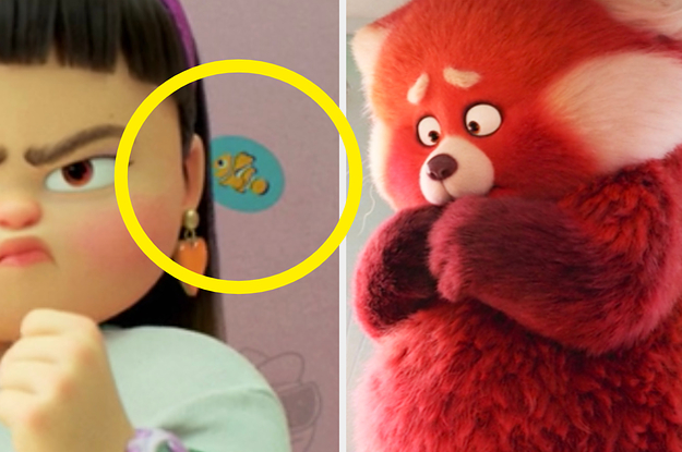 A Finding Nemo sticker in Turning Red