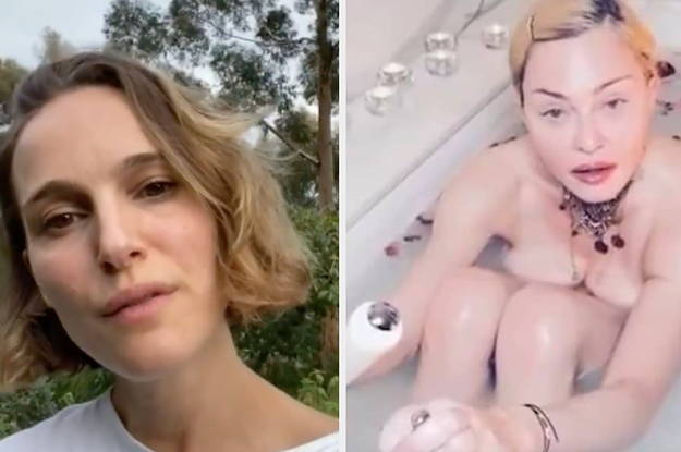 the imagine video and madonna in a tub