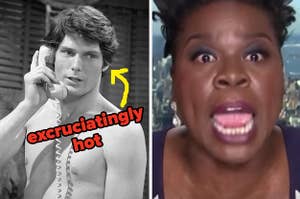 A man labeled "excruciatingly hot", and Leslie Jones screaming
