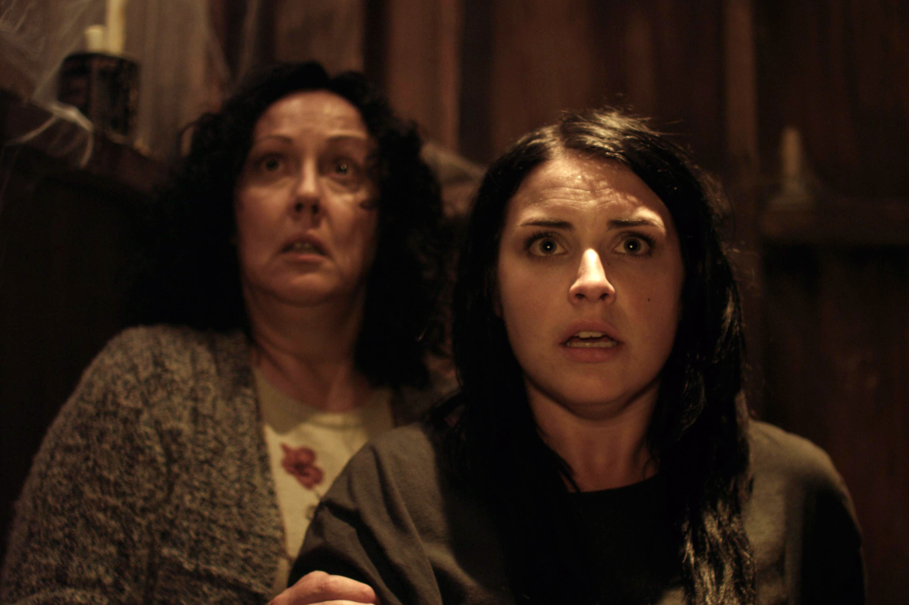 Rima Te Wiata and Morgana O&#x27;Reilly in &quot;Housebound&quot;