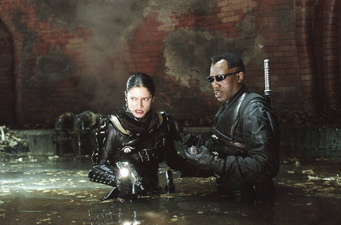 Leonor Varela and Wesley Snipes in &quot;Blade II&quot;