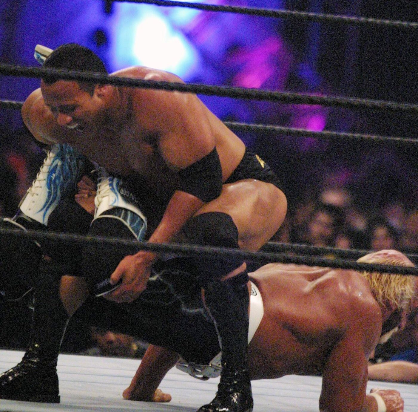 The Rock vs. Hulk Hogan at Wrestlemania 18