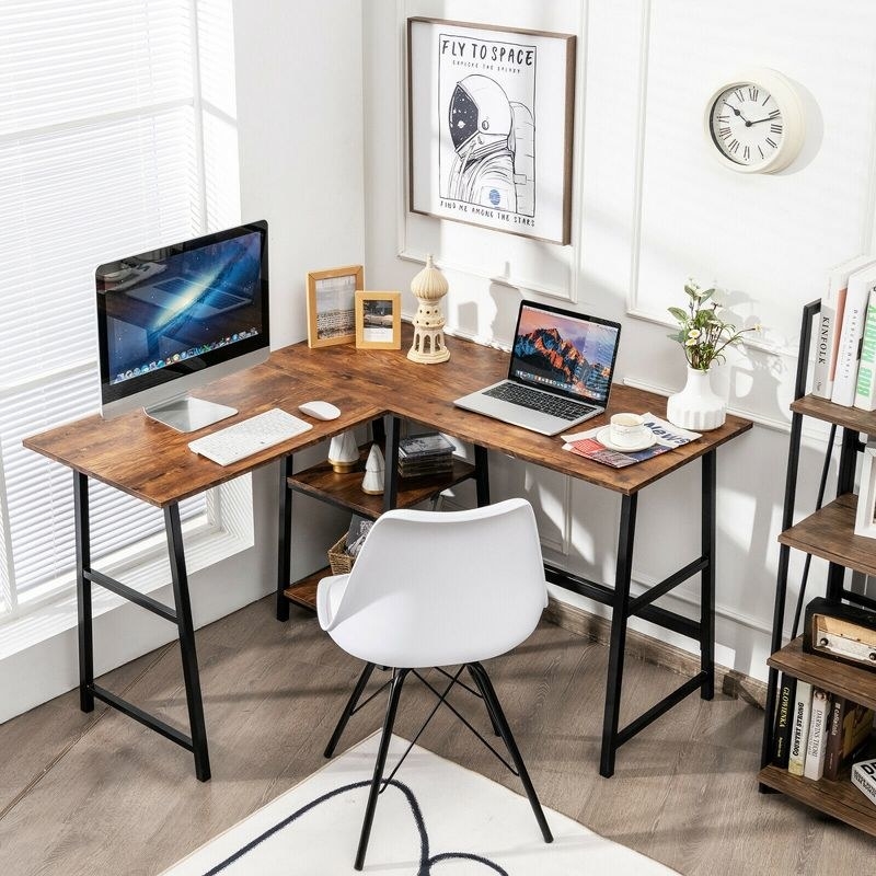 L-shaped desk